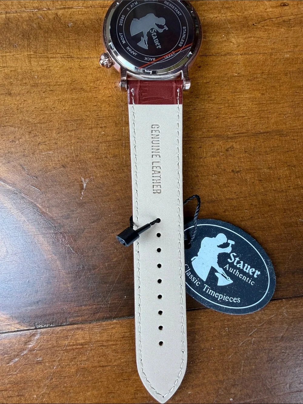 Stauer Moon Phase Rose Gold Finished Watch 20390